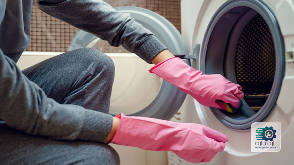تمیز کردن ماشین لباسشویی با سرکه سفید و جوش شیرین