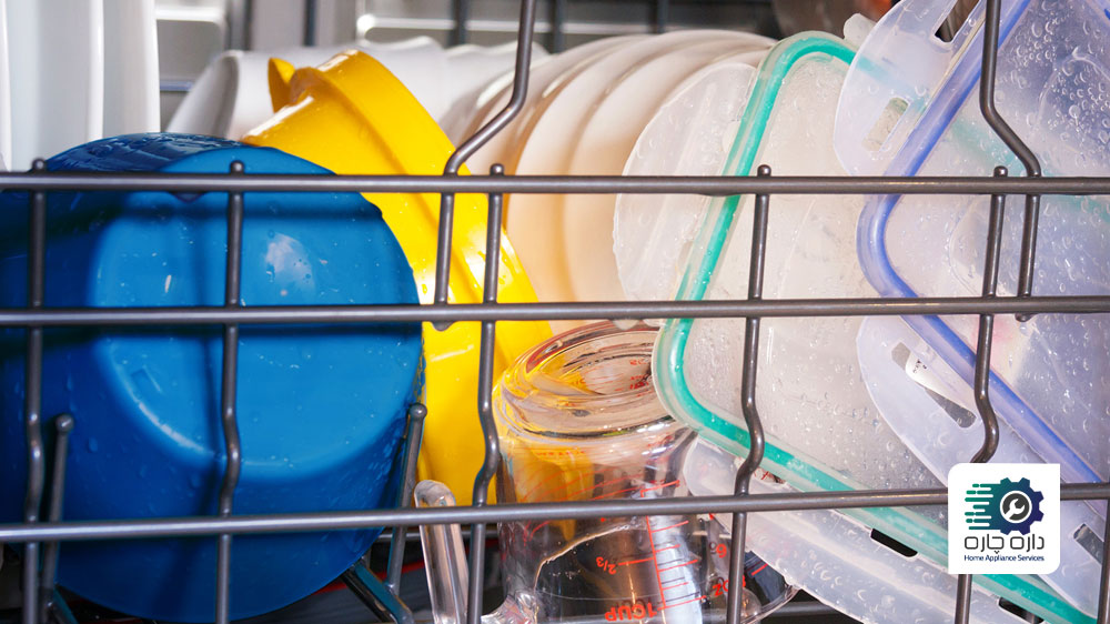 ظروف پلاستیکی خیس در ماشین ظرفشویی زیمنس