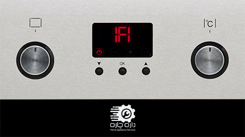 صفحه نمایش ماشین ظرفشویی مای تگ که ارور 1F1 را نمایش می دهد
