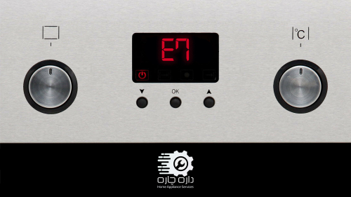 نمایش ارور E7 در صفحه نمایش ماشین ظرفشویی بایوماتیک