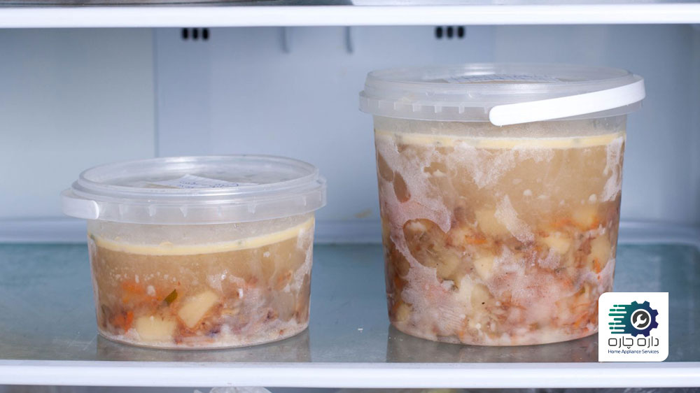 مواد غذایی در یخچال هیتاچی یخ زده اند