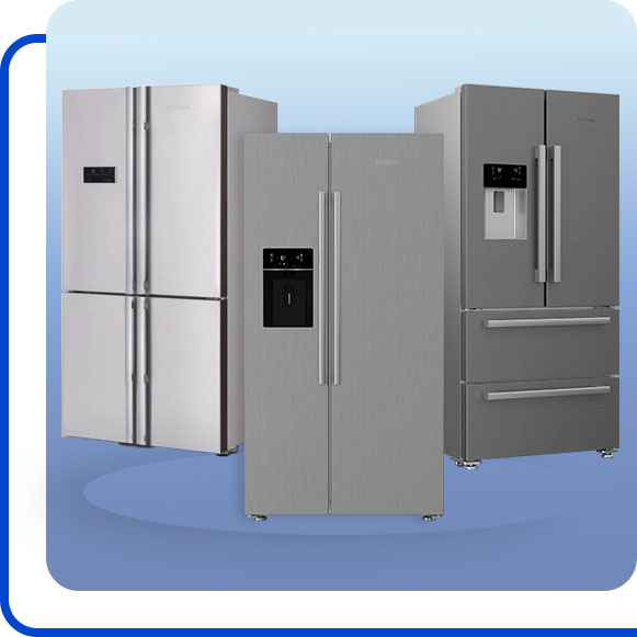 blomberg-side-by-side-friges یخچال فریزرهای ساید بای ساید بلومبرگ
