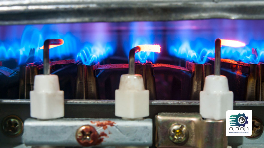 شعله آبگرمکن آبی است