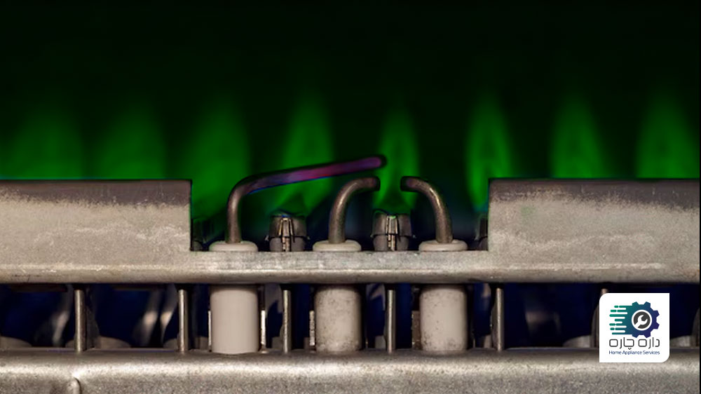 شعله آب گرمکن سبز است